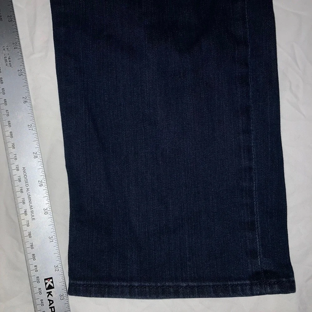 True Religion Jeans Mens 44x33 Geno Relaxed Slim Streetwear USA Denim Dark Blue